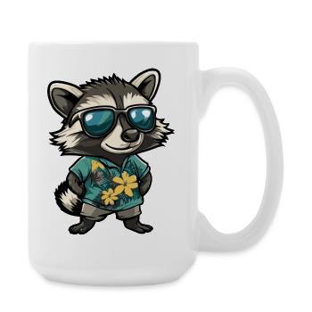 Fête des bandes laveurs - Grande tasse 440 ml - blanc - Droite
