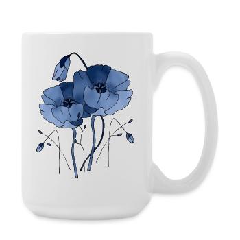 Fleur - Grande tasse 440 ml - blanc - Droite
