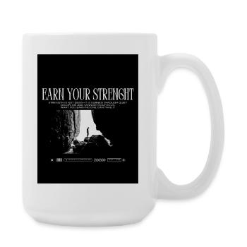 Black_White|Modern|Typographic|StreetwearTshirtpro - Grande tasse 440 ml - blanc - Droite