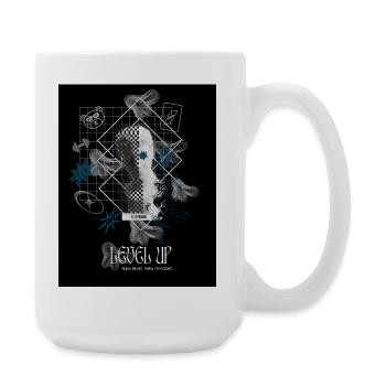 Black_Noir_SurrealismeT-shirtGrowthMindsetSuccess - Grande tasse 440 ml - blanc - Droite