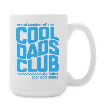 Cool Dads Club - Papa Vatertag Geschenk - Große Tasse 440 ml - Weiß - Rechts