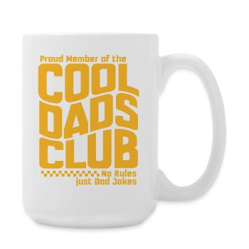 Cool Dads Club - Papa Vatertag Geschenk - Große Tasse 440 ml - Weiß - Rechts