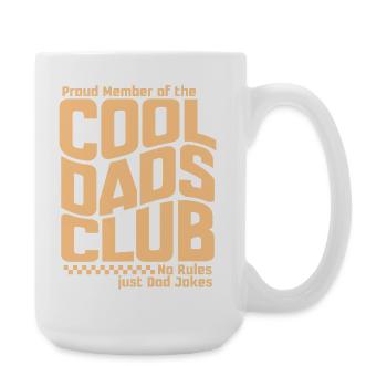 Cool Dads Club - Papa Vatertag Geschenk - Große Tasse 440 ml - Weiß - Rechts