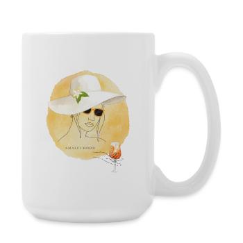Amalfi Mood Lemon Summer Design - Large Mug 440 ml - white - Right
