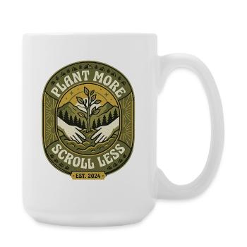 Plant More Plants - Large Mug 440 ml - white - Right