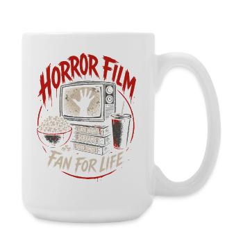 Fan de films d’horreur à vie Vintage - Grande tasse 440 ml - blanc - Droite