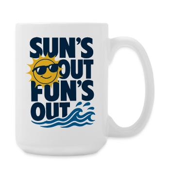 Suns Out Funs Out Sommer - Große Tasse 440 ml - Weiß - Rechts