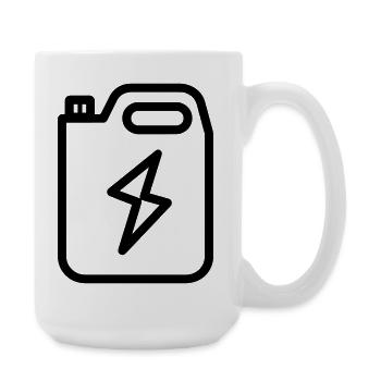 Brennstoff - Große Tasse 440 ml - Weiß - Rechts