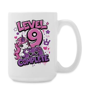 Level 9 Complete Unicorn Controller Girl - Large Mug 440 ml - white - Right