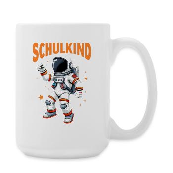Schulkind 2026 Einschulung 2026 Schulanfang - Große Tasse 440 ml - Weiß - Rechts