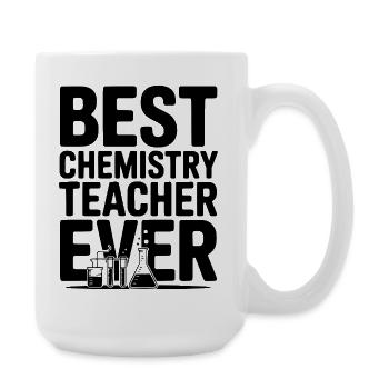 Bester Chemielehrer aller Zeiten - Große Tasse 440 ml - Weiß - Rechts