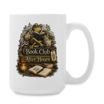 Book Club After Hours Frog - Large Mug 440 ml - white - Right
