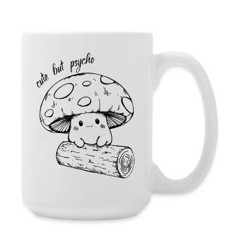 Süßer Pilz - cute but psycho - Large Mug 440 ml - white - Right