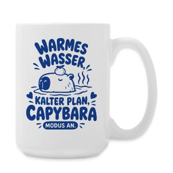 Warmes Wasser Capybara Modus - Große Tasse 440 ml - Weiß - Rechts