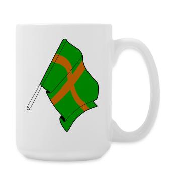 Stolz auf Nijmegen 4 Tage - Große Tasse 440 ml - Weiß - Rechts
