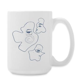 shattering beauty - Large Mug 440 ml - white - Right