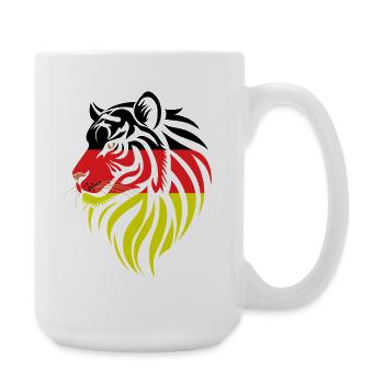 Alemania - Germany - Tiger Flags - Large Mug 440 ml - white - Right
