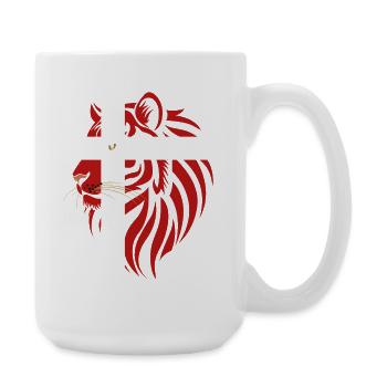 Dinamarca - Denmark - Tiger Flags - Large Mug 440 ml - white - Right