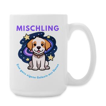 Mischling Design 3 - Große Tasse 440 ml - Weiß - Rechts