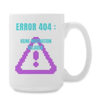 Error 404 Design  - Große Tasse 440 ml - Weiß - Rechts