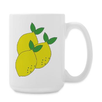 Trio d’agrumes - Grande tasse 440 ml - blanc - Droite