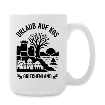 Kos Griechenland Urlaub - Große Tasse 440 ml - Weiß - Rechts