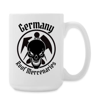 Couvreur d’élite - Allemagne de mercenaires de toit Crâne - Grande tasse 440 ml - blanc - Droite