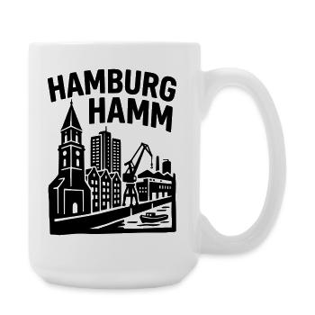 Hamburg Hamm - Große Tasse 440 ml - Weiß - Rechts