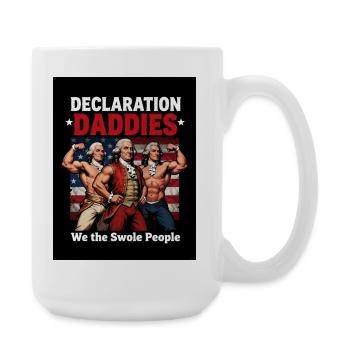 Déclaration des Swole Daddies - Grande tasse 440 ml - blanc - Droite