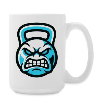 Graphique du Diable avec kettlebell - Grande tasse 440 ml - blanc - Droite