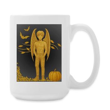 Herbst Edition Vampir-Dämon - Große Tasse 440 ml - Weiß - Rechts
