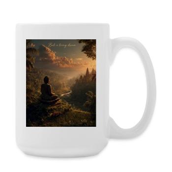 Bali Silence à la lumière du soir - Grande tasse 440 ml - blanc - Droite