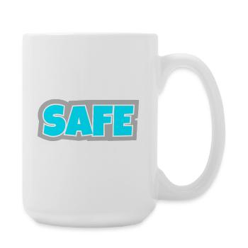 Safe - eindeutig, klar und Statement pur. - Große Tasse 440 ml - Weiß - Rechts