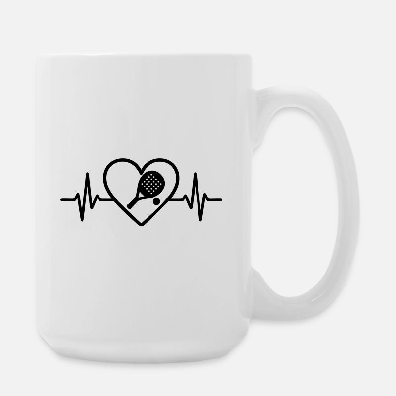 Padel Heart - Grande tasse 440 ml - blanc