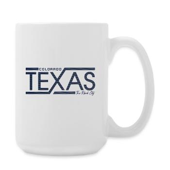 Texas Stripes Retro State Panel - Large Mug 440 ml - white - Right