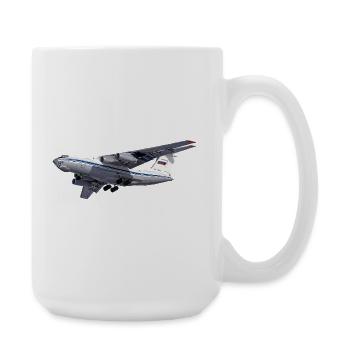 Cargo plane IL-76 - Large Mug 440 ml - white - Right