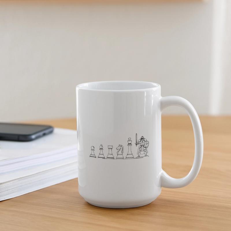 Game Figure Board Game Evolution: Fun Design Large Mug 440 ml