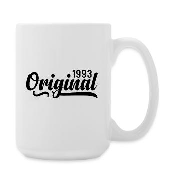 1993 Birthday 32 years old, retro 1993 - Large Mug 440 ml - white - Right