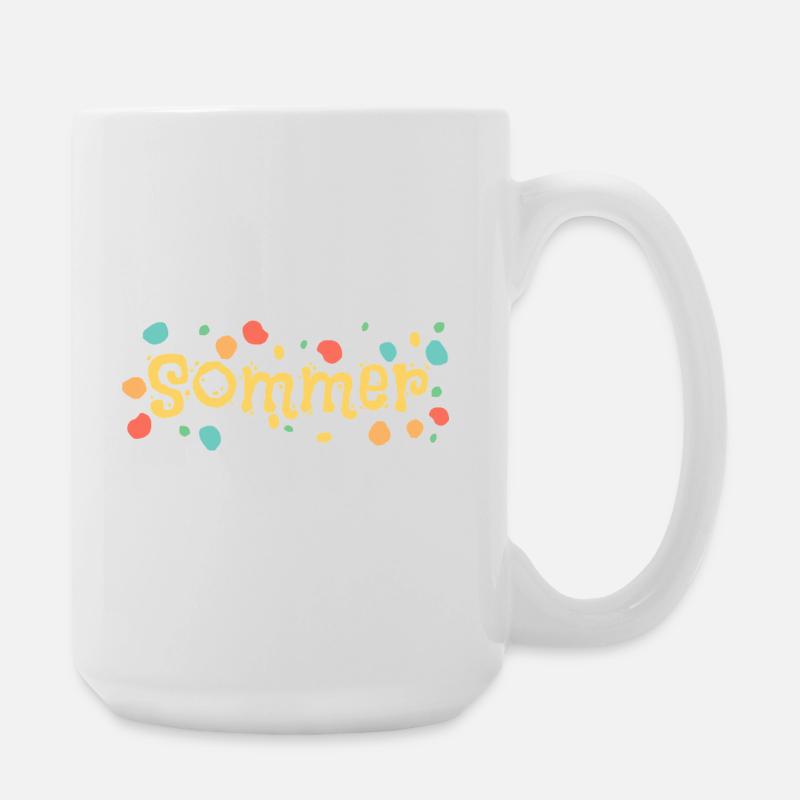 Sommer als Sommer - Große Tasse 440 ml - Weiß