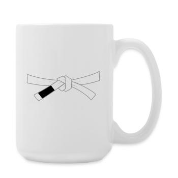 Ceinture blanche - Ceinture blanche - Grande tasse 440 ml - blanc - Droite