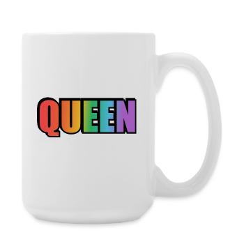 KÖNIGIN REGENBOGEN - Große Tasse 440 ml - Weiß - Rechts