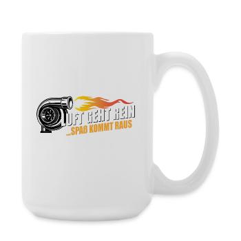 Turboflamme Luft Geht Rein Spaß kommt raus - Große Tasse 440 ml - Weiß - Rechts