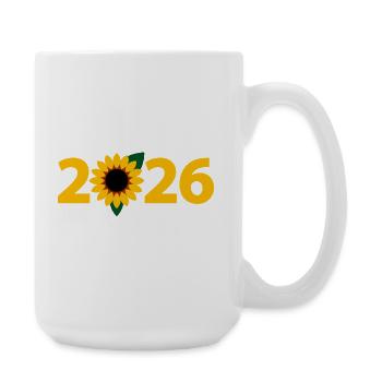 Jardinier 2026, Jardinage 2026, Fleuriste 2026 - Grande tasse 440 ml - blanc - Droite