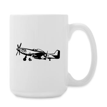 P-51 - Große Tasse 440 ml - Weiß - Rechts