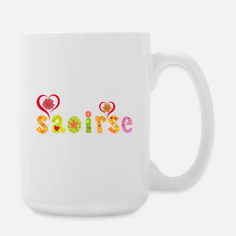 Saoirse Personalisiertes Design - Große Tasse 440 ml - Weiß