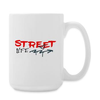 Vie de rue Graffiti - Grande tasse 440 ml - blanc - Droite