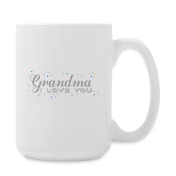 Mamie, je t’aime, Noël - Grande tasse 440 ml - blanc - Droite