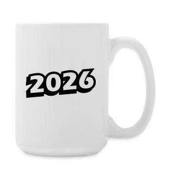 2026 Jahr - Große Tasse 440 ml - Weiß - Rechts