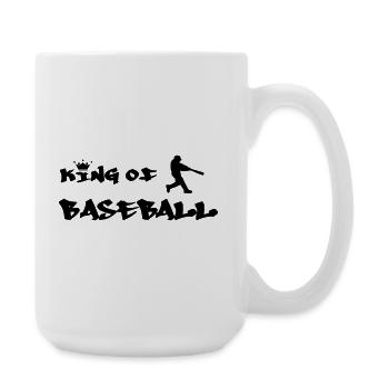 The King of Baseball - Large Mug 440 ml - white - Right