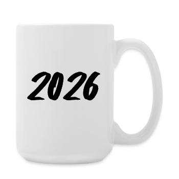 Year 2026 Brushstroke - Large Mug 440 ml - white - Right